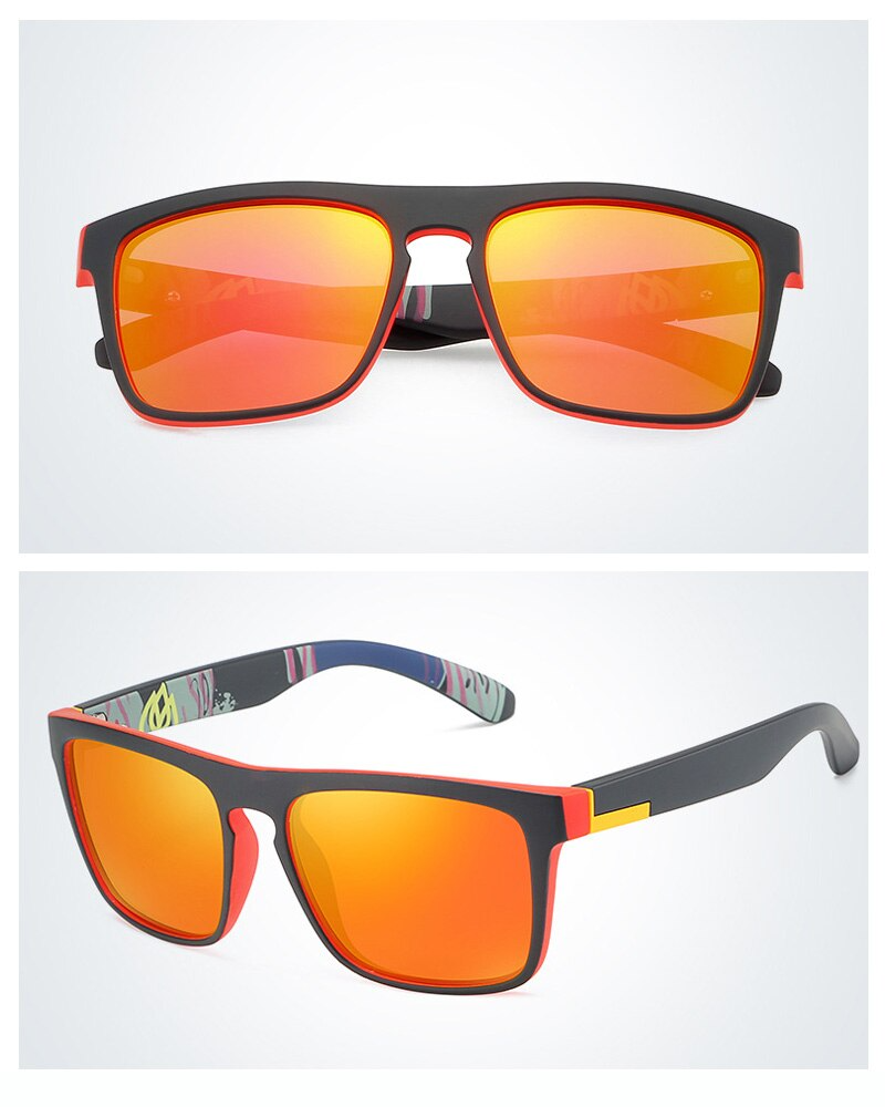 Square Polarized Sunglasses For Men Women Outdoor Sports Driving