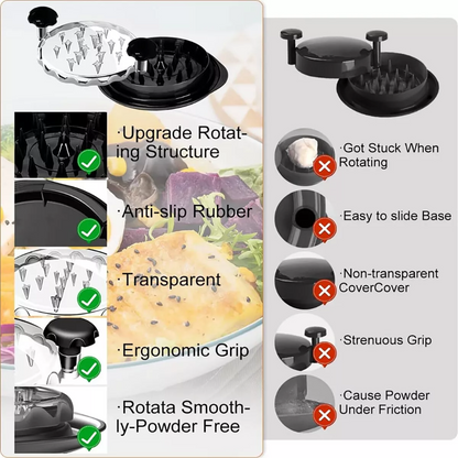 Large Chicken Shredder Tool Twist Meat Shredding Grinder Handles