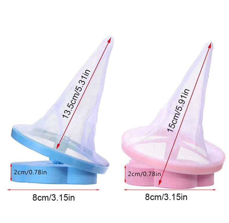 2 Pcs Floating Pet Fur Catcher Laundry Lint Pet Hair Remover For