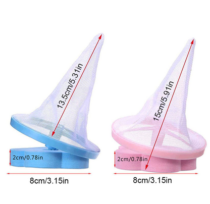 2 Pcs Floating Pet Fur Catcher Laundry Lint Pet Hair Remover For