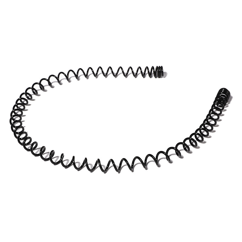 6Pcs Metal Hair Headband Wave Style Hoop Band Comb Sports Hairband Men