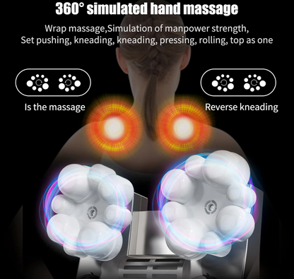 Shiatsu Back Neck and Shoulder Massager with Heat Deep Tissue 3D