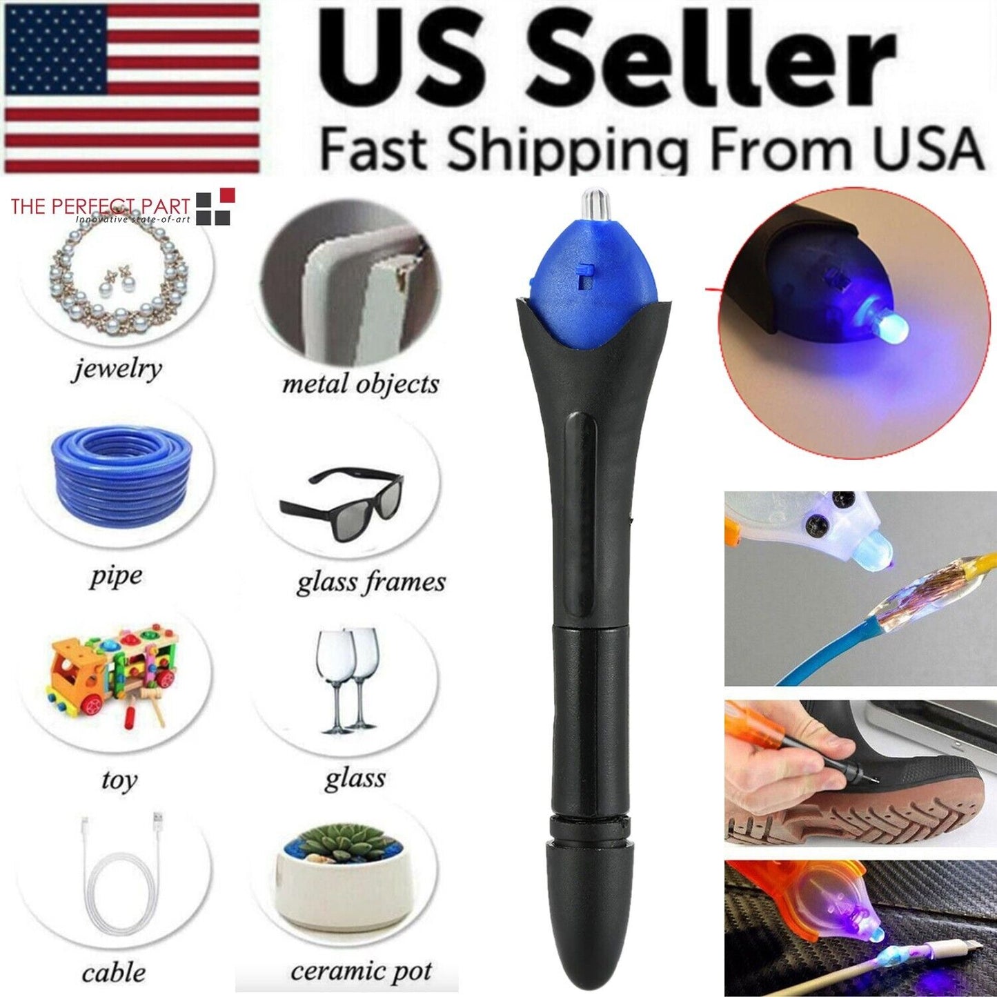 5 Second Fix Pen UV Light Repair Glue Refill Liquid Welding