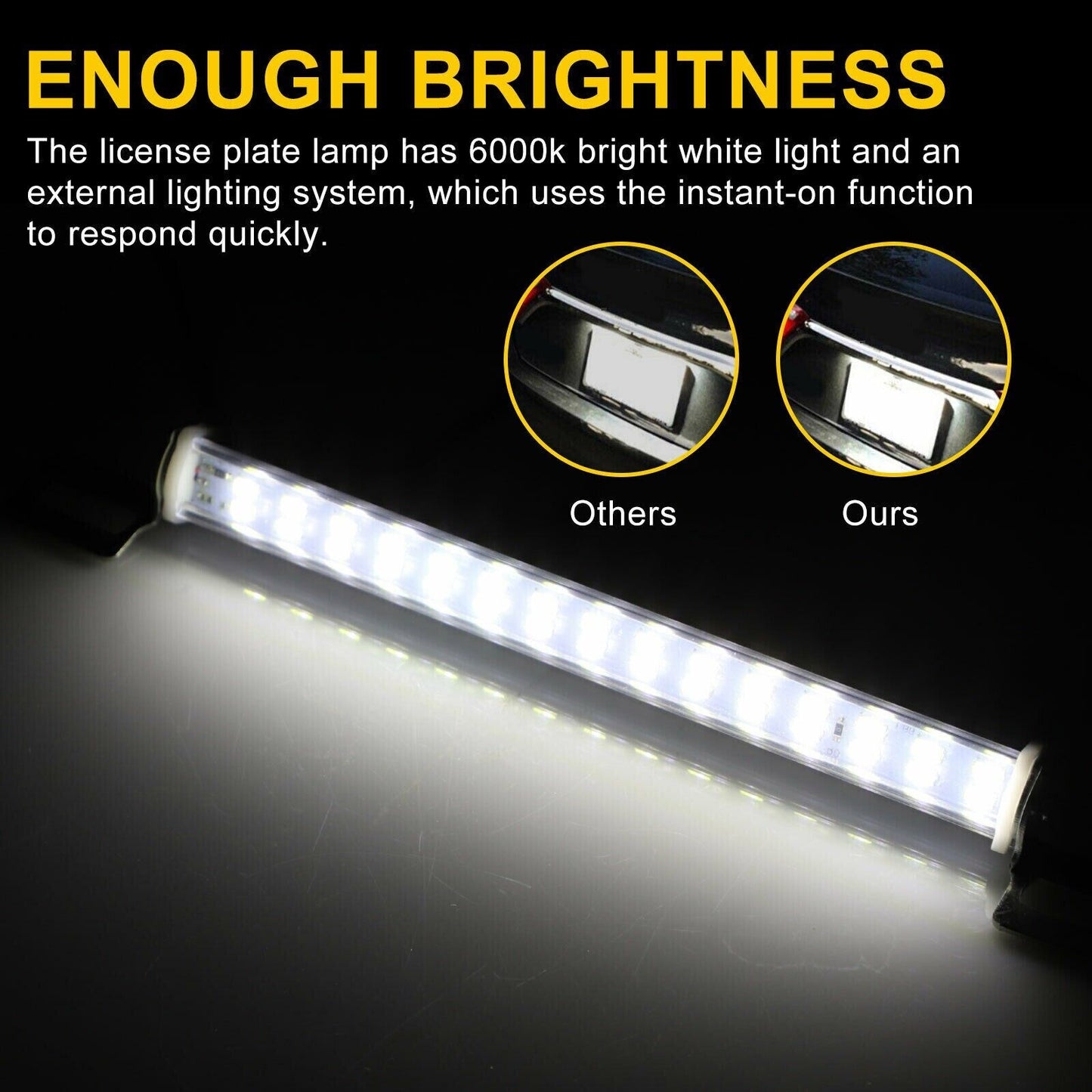 Universal License Plate LED Back Up Light for Car SUV Truck RV 6000K