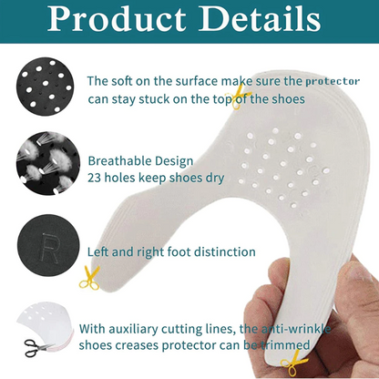5 Pairs Shoe Protector Anti Crease Force Fields Cover Toe Cap Creasing