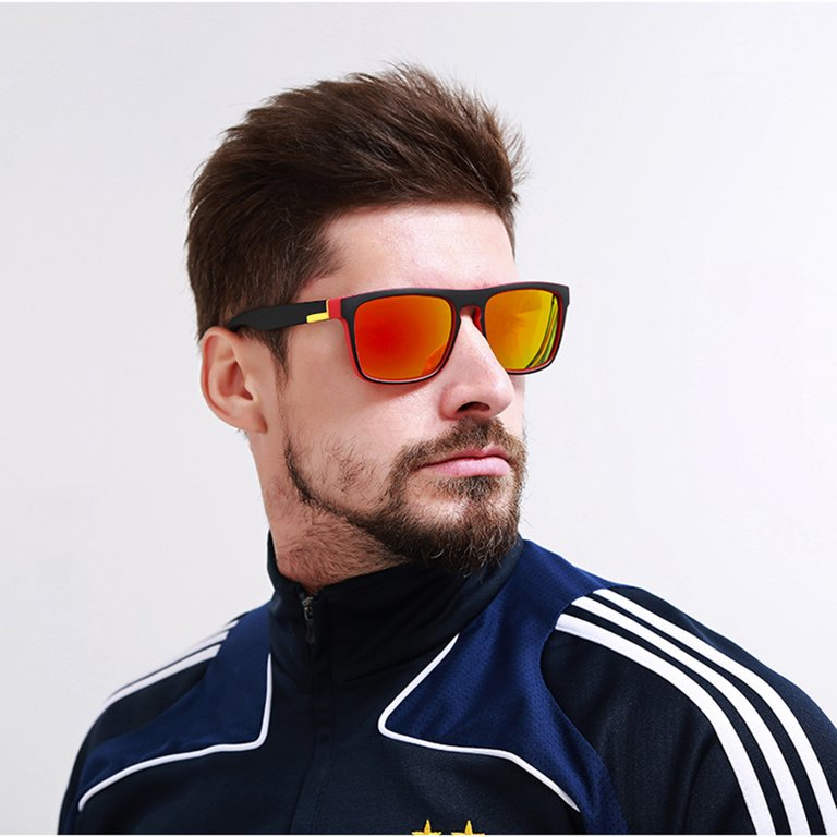 Square Polarized Sunglasses For Men Women Outdoor Sports Driving