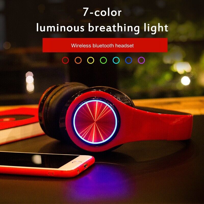 Super Bass Wireless Bluetooth Headphones Foldable Stereo Earphones