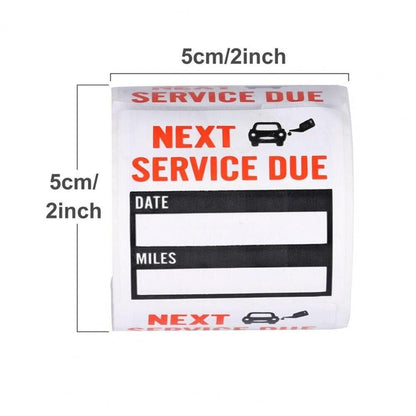 300 Oil Change Service Reminder Stickers Clear Window Lite Sticker