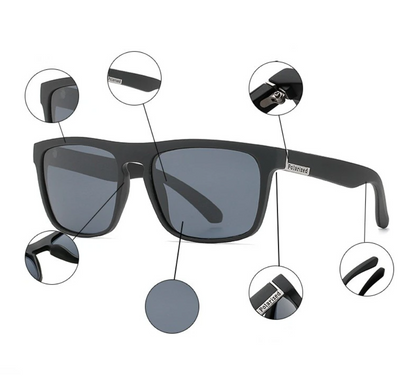 Square Polarized Sunglasses For Men Women Outdoor Sports Driving