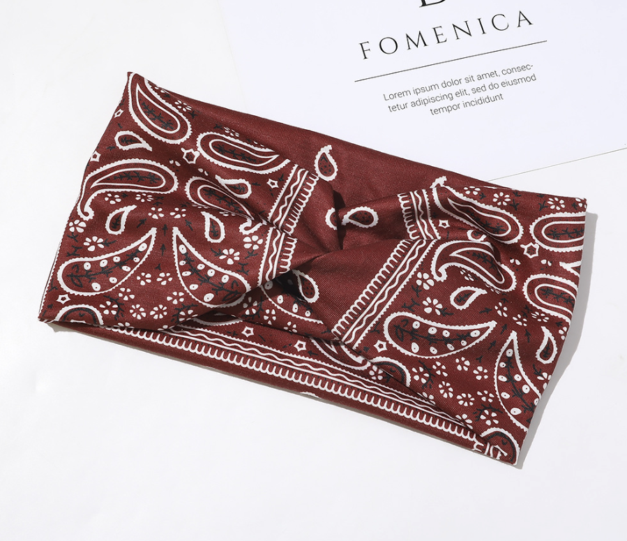3PCS Boho Headbands Leopard Hair Bands Knotted Turban Wraps Stripe