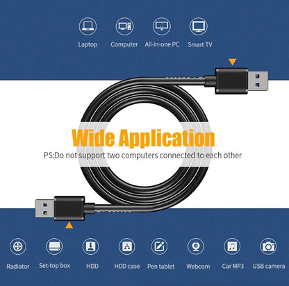 USB 3.0 A Male to A Male Cable Data Transfer Super Speed Power Charger