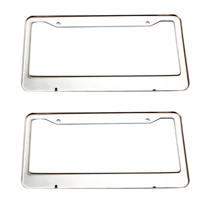 2PCS Bling License Plate Frame Glitter Crystal Sparkling Rhinestone