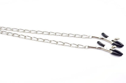 PU Leather Collar With Nipple Clamps SM Bondage Play Sex Toys For