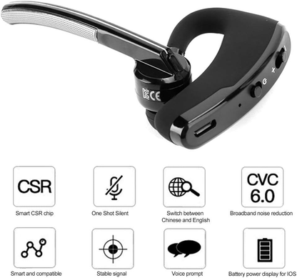 Bluetooth Earpiece Wireless Headset Noise Cancelling Headphones Driver