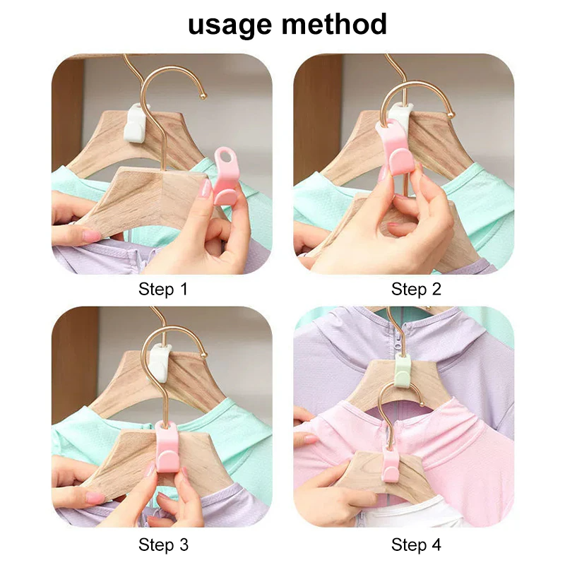 40 PCS Clothes Hanger Connector Hooks Closet Hangers Organizer Space