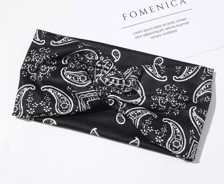 3PCS Boho Headbands Leopard Hair Bands Knotted Turban Wraps Stripe