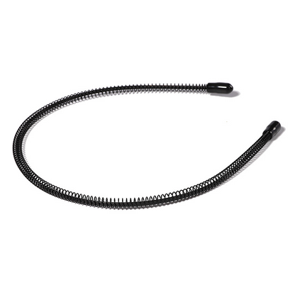6Pcs Metal Hair Headband Wave Style Hoop Band Comb Sports Hairband Men
