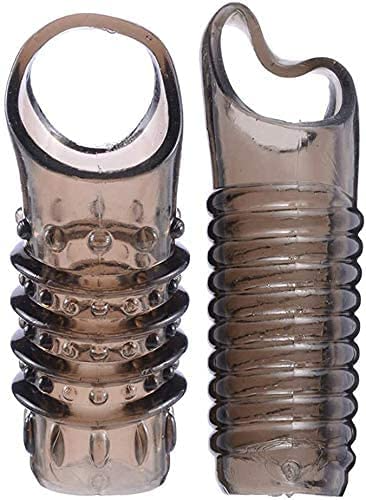 2PCS Reusable Cock Ring Glans Penis Enlarger Delayed Ejaculation