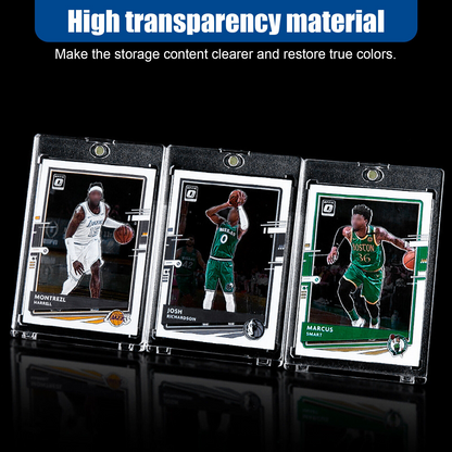 30 Pack Magnetic Trading Sports Card Holders 35pt One-Touch Hard UV