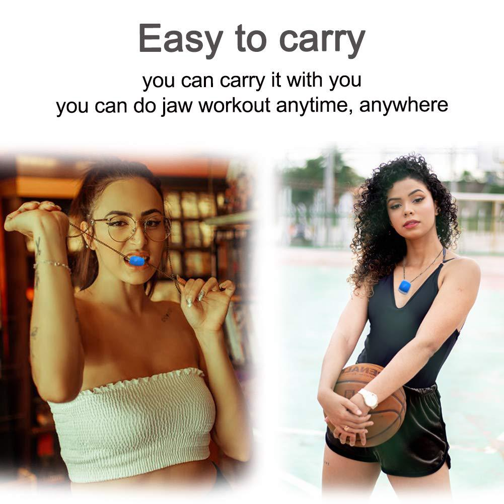 3PCS Jawline Exerciser Mouth Exercise Fitness Ball Neck Face Jaw