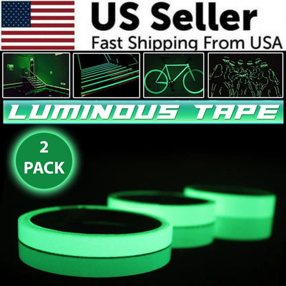 2PC Luminous Tape Self Adhesive Glow In The Dark Wall Sticker