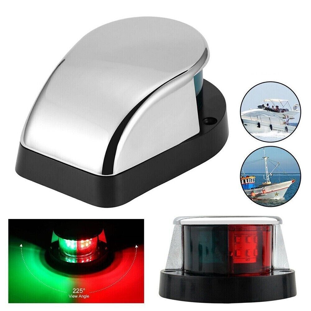 Waterproof Boat Navigation Light LED Bow Marine Front Pontoon Lamp Red
