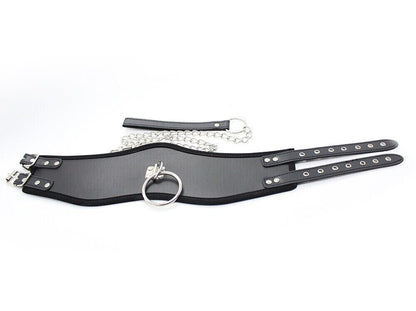 BDSM Bondage SM Kit Women Neck Collar Restraint Set Love Black Slave