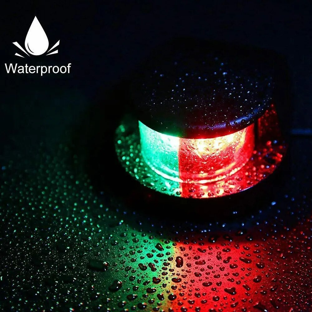 Waterproof Boat Navigation Light LED Bow Marine Front Pontoon Lamp Red