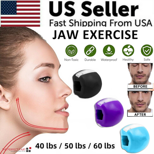 3PCS Jawline Exerciser Mouth Exercise Fitness Ball Neck Face Jaw
