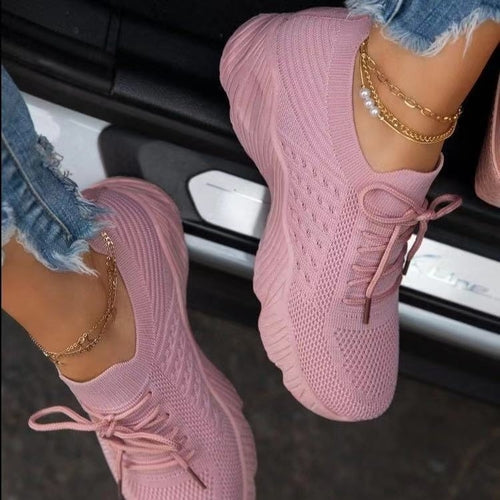 Womens Running Trainers Ladies Sneakers Slip On Walking Gym Comfy