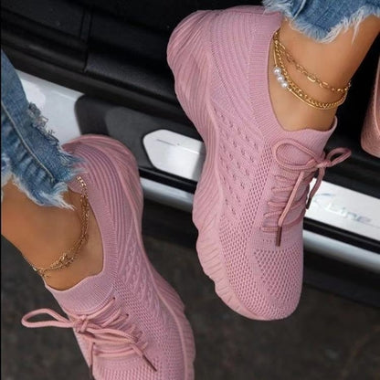 Womens Running Trainers Ladies Sneakers Slip On Walking Gym Comfy