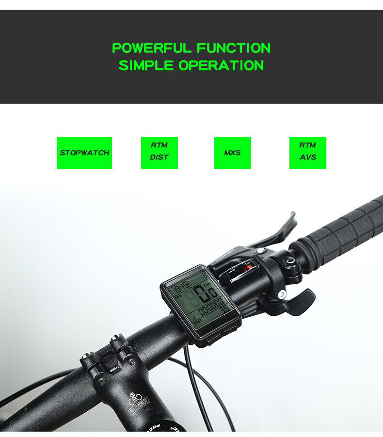 Bike Bicycle Speedometer Cycle Digital Odometer Computer Waterproof