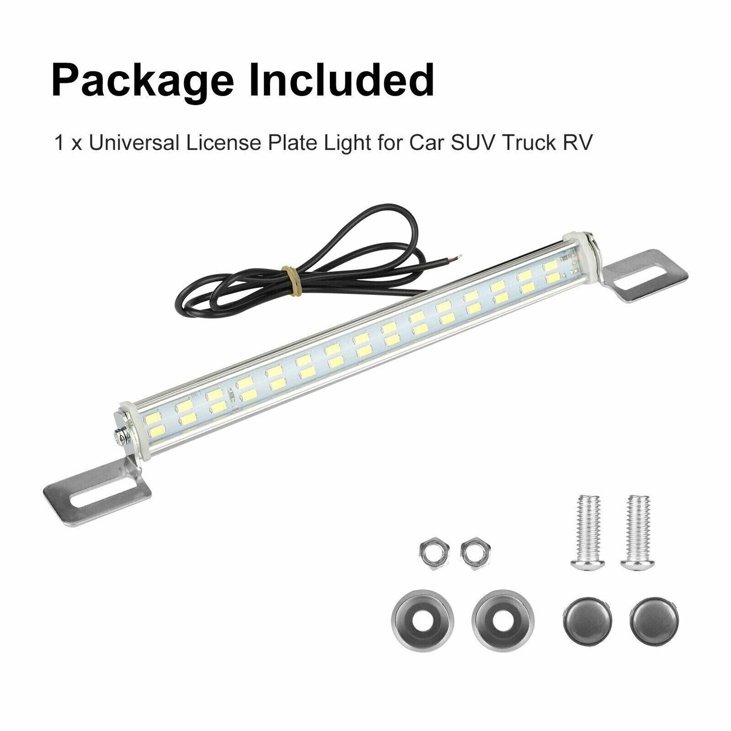 Universal License Plate LED Back Up Light for Car SUV Truck RV 6000K