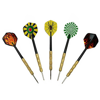 5 Sets (15Pcs) Steel Tip Professional Darts Set Darts Slim Barrel Dart