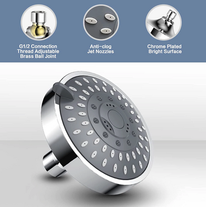 Shower Heads Handheld Spray High Pressure Adjustable Showerhead Top