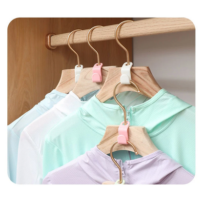 40 PCS Clothes Hanger Connector Hooks Closet Hangers Organizer Space