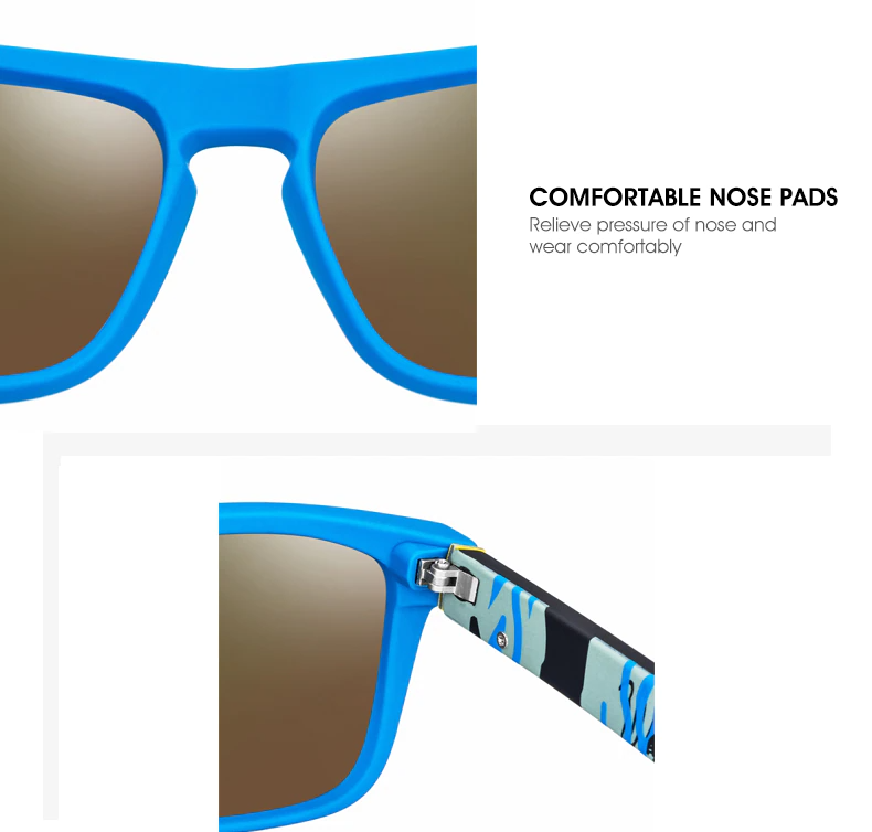Square Polarized Sunglasses For Men Women Outdoor Sports Driving