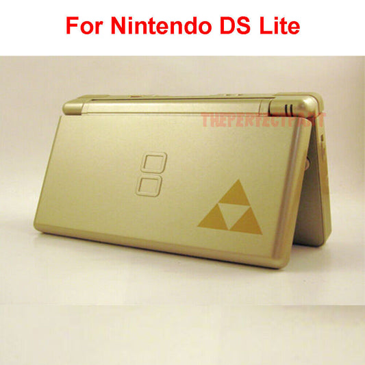 Replacement Housing for Nintendo DS Lite Glass Lens Shell Gold Zelda