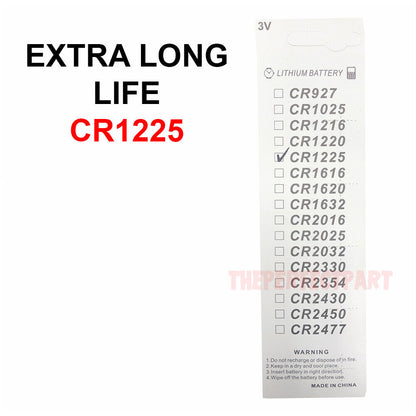 5 PCS New Lithium Battery 3V CR1225 /CR 1225 Button Cell Watch EXTRA