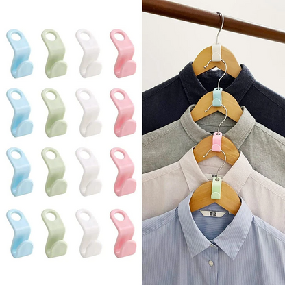 40 PCS Clothes Hanger Connector Hooks Closet Hangers Organizer Space