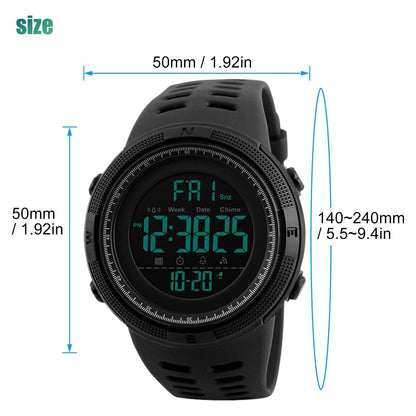 SKMEI Men's Digital Army Military Sport Quartz Analog Chrono