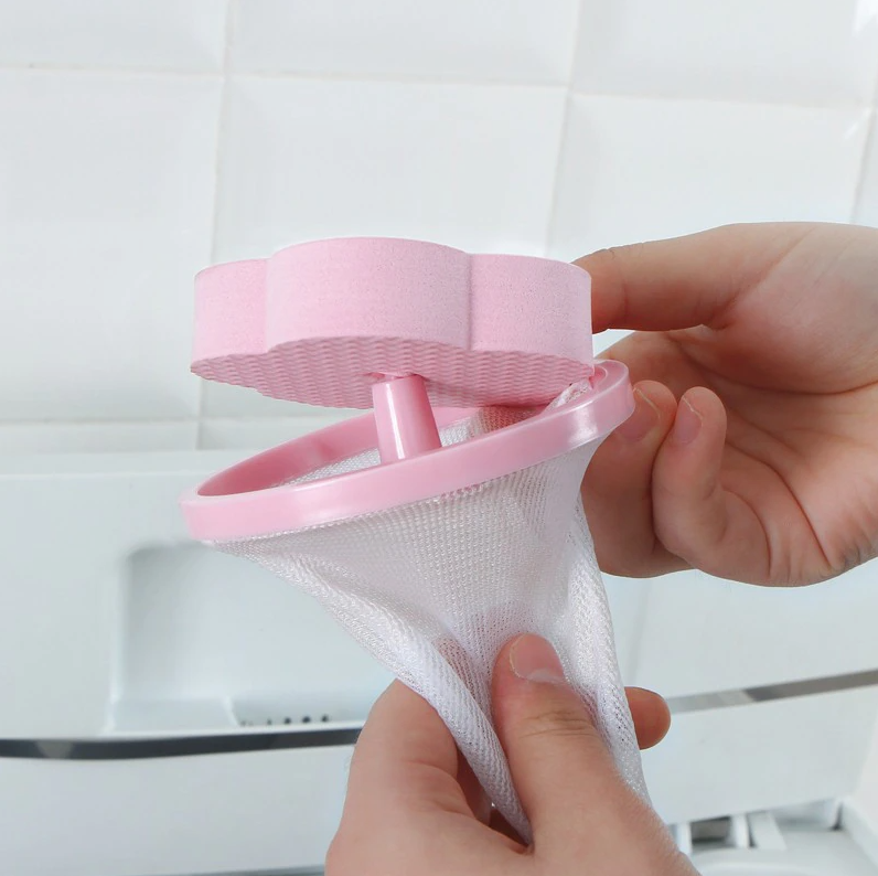 2 Pcs Floating Pet Fur Catcher Laundry Lint Pet Hair Remover For