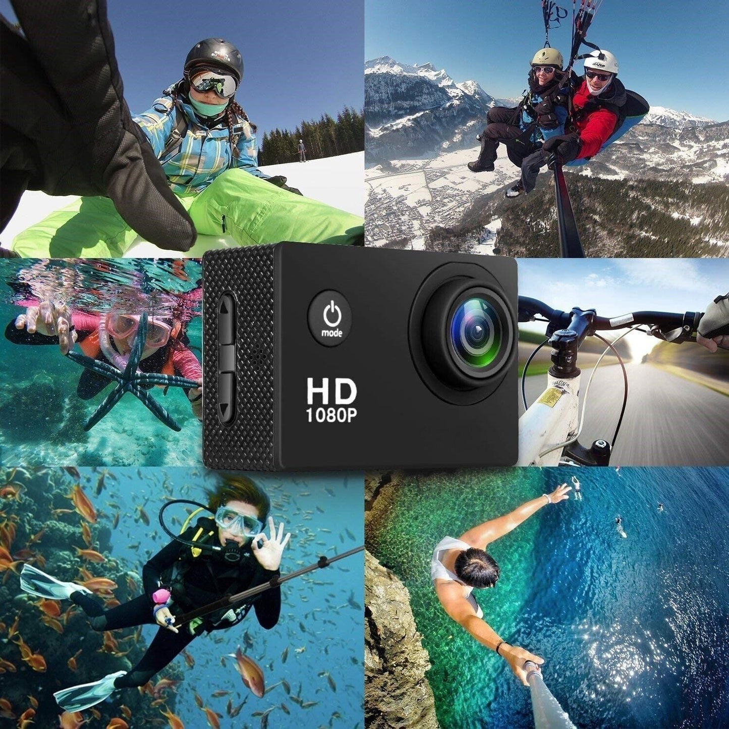 4K Action Sport Waterproof Camera 20 MP Recorder HD 1080P Camcorder