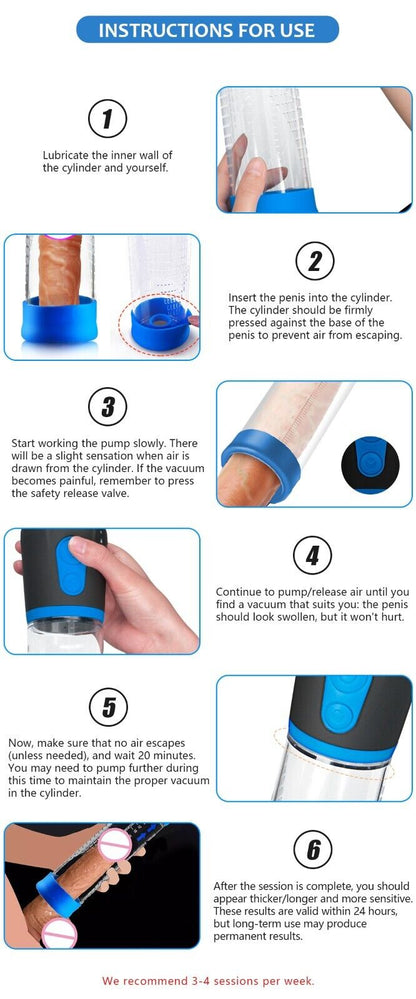 Vacuum Penis Pump For Male ED Enhancement Erectile Enlargement Penis