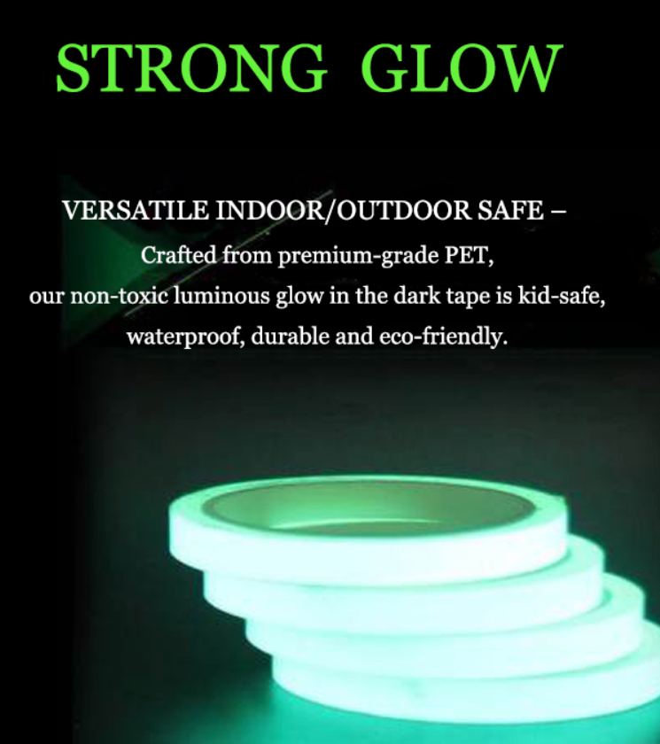 2PC Luminous Tape Self Adhesive Glow In The Dark Wall Sticker