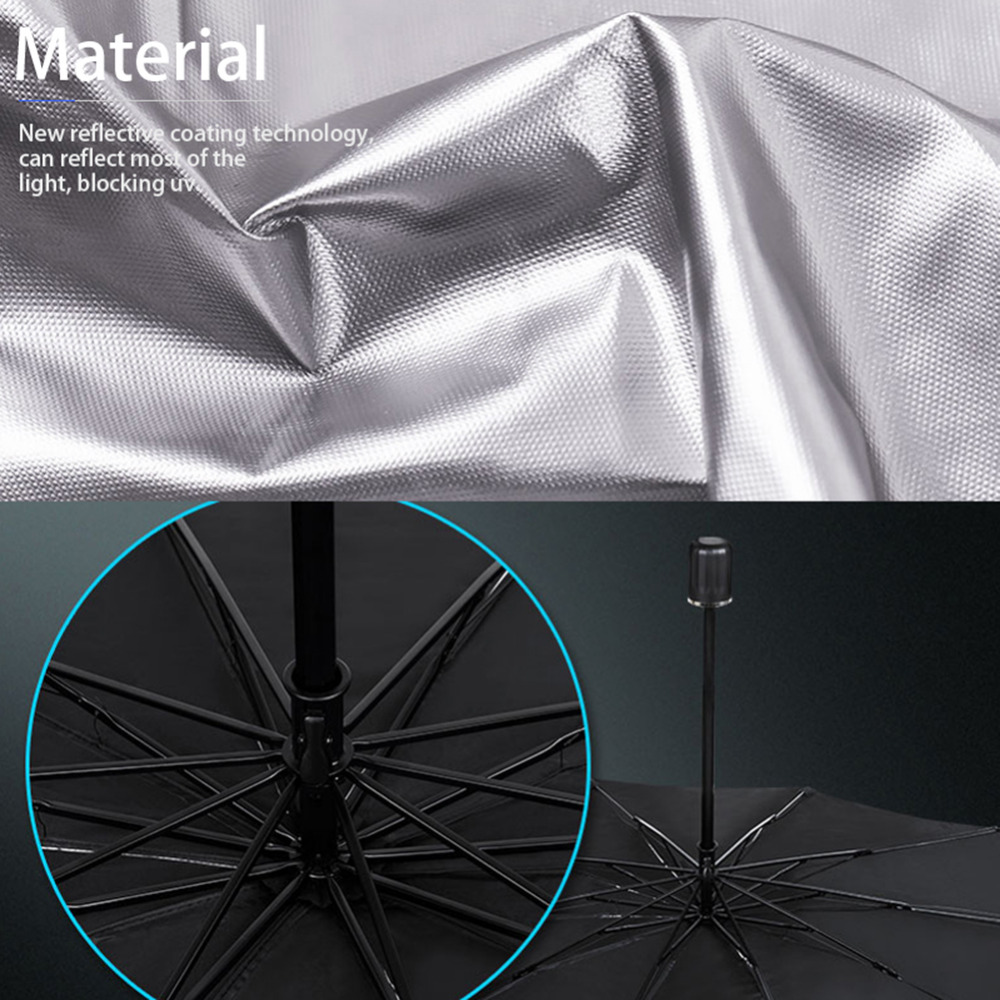 51" Car Windshield Sun Shade Foldable Umbrella Front Window Cover