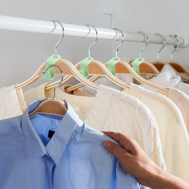 40 PCS Clothes Hanger Connector Hooks Closet Hangers Organizer Space