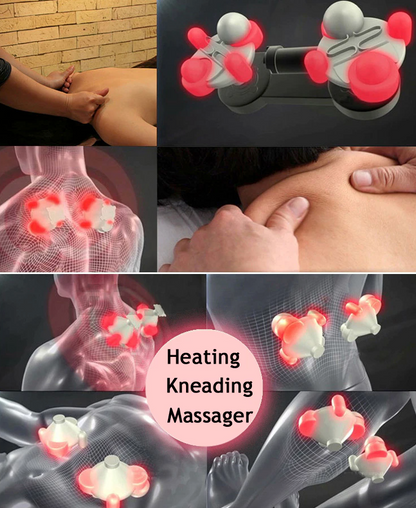 Shiatsu Back Neck and Shoulder Massager with Heat Deep Tissue 3D