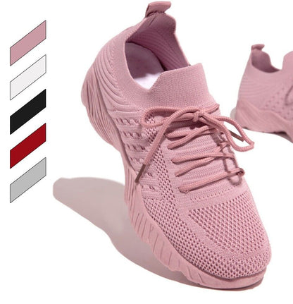 Womens Running Trainers Ladies Sneakers Slip On Walking Gym Comfy
