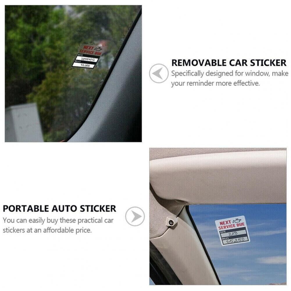 300 Oil Change Service Reminder Stickers Clear Window Lite Sticker